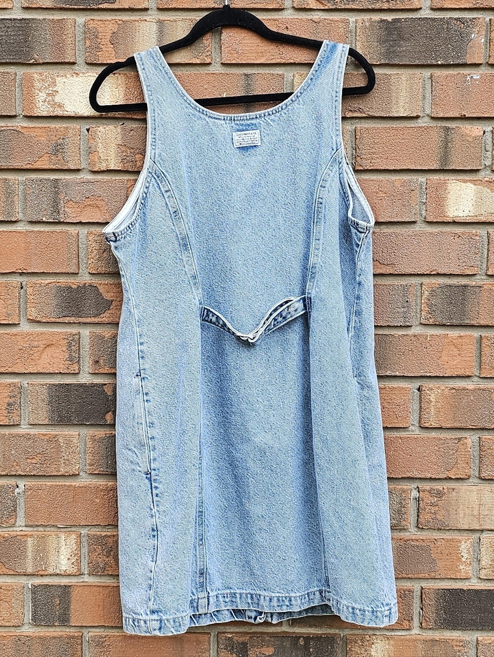 Levi's Light Blue Denim Button-Front Mini Dress - Picture 2 of 5